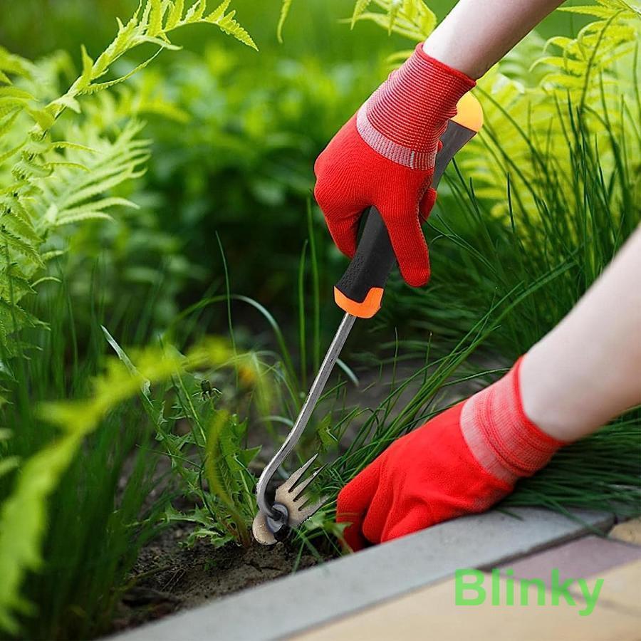 しい除草アーティファクト根こそぎ除草ツール 4本タインデュアル目的