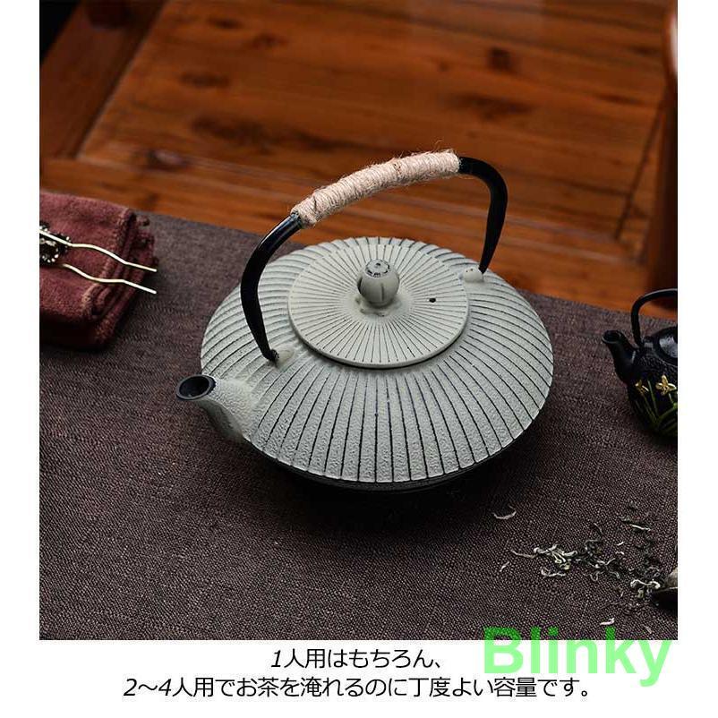 鉄瓶 IH対応 800ml 鉄分摂取 急須 茶こし付き 貧血予防 白湯 やかん