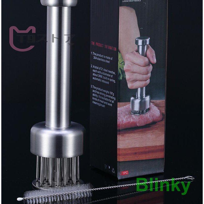 肉筋切り器 ステンレス鋼 ミートテンダライザー 肉たたき 手動ステーキ