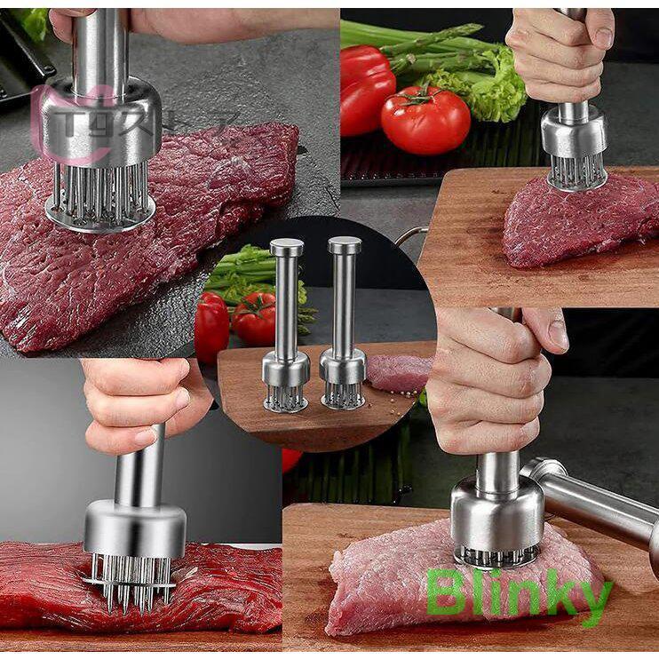 肉筋切り器 ステンレス鋼 ミートテンダライザー 肉たたき 手動ステーキ