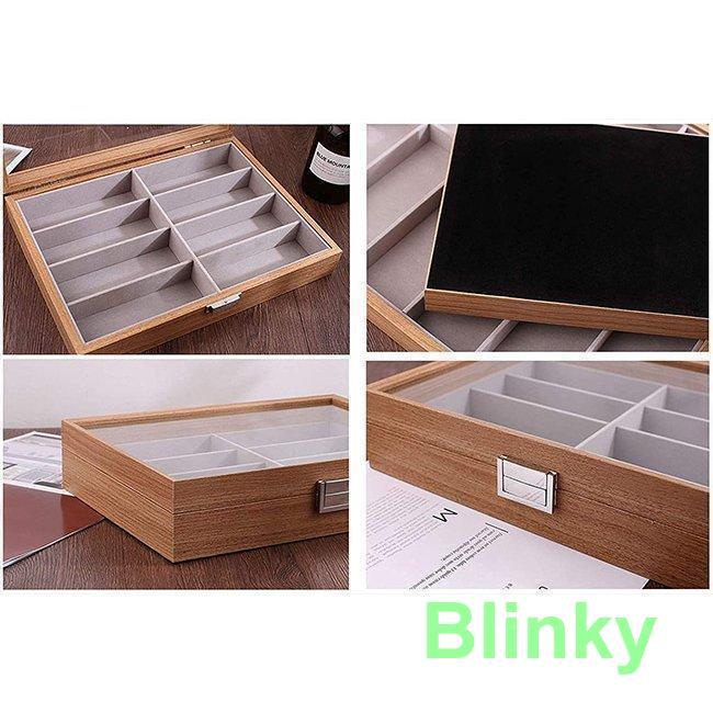 サングラス収納ケース 眼鏡 サングラス 収納ボックス 6/8スロット 木製