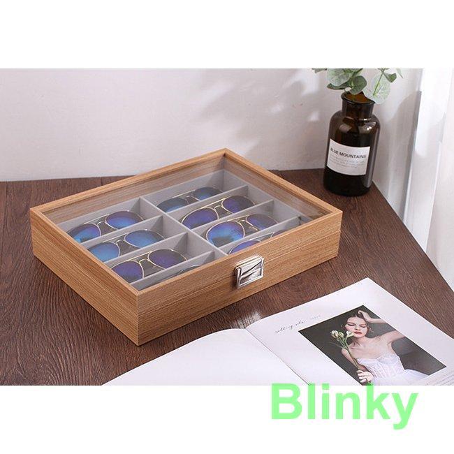 サングラス収納ケース 眼鏡 サングラス 収納ボックス 6/8スロット 木製