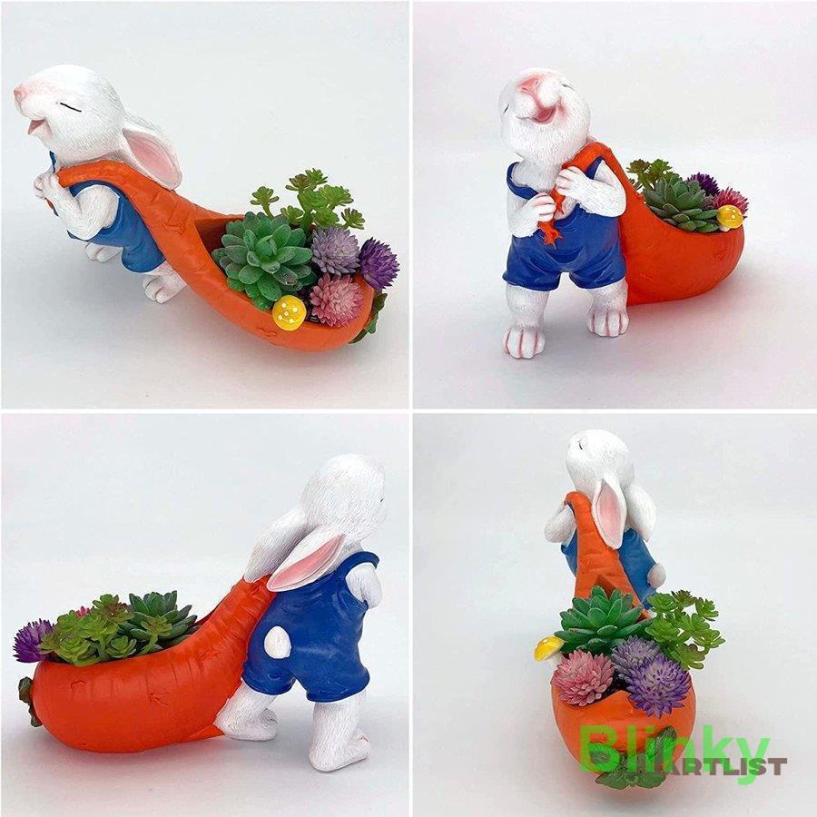 植木鉢 おしゃれ ウサギ サボテン フラワーポット 多肉植物 鉢 可愛い