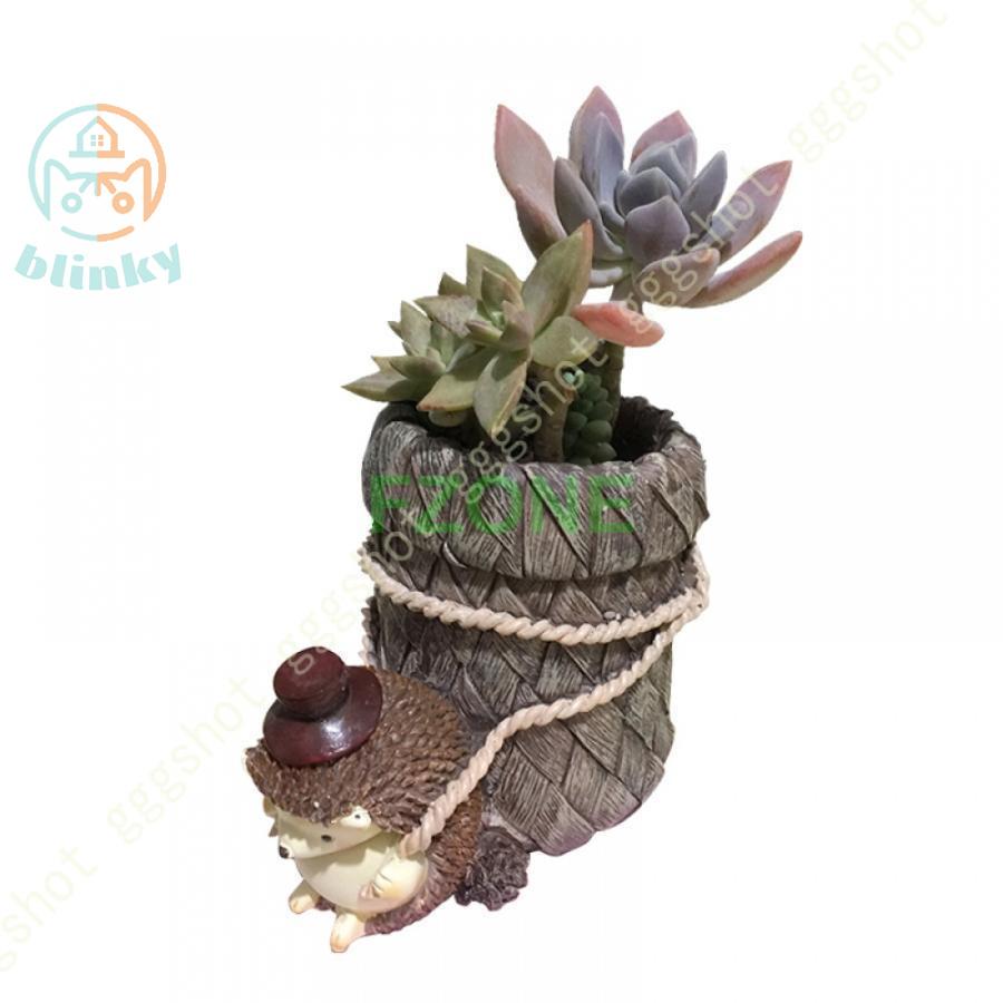 多肉植物鉢 樹脂 底穴あり 可愛いの動物 おしゃれ プランター