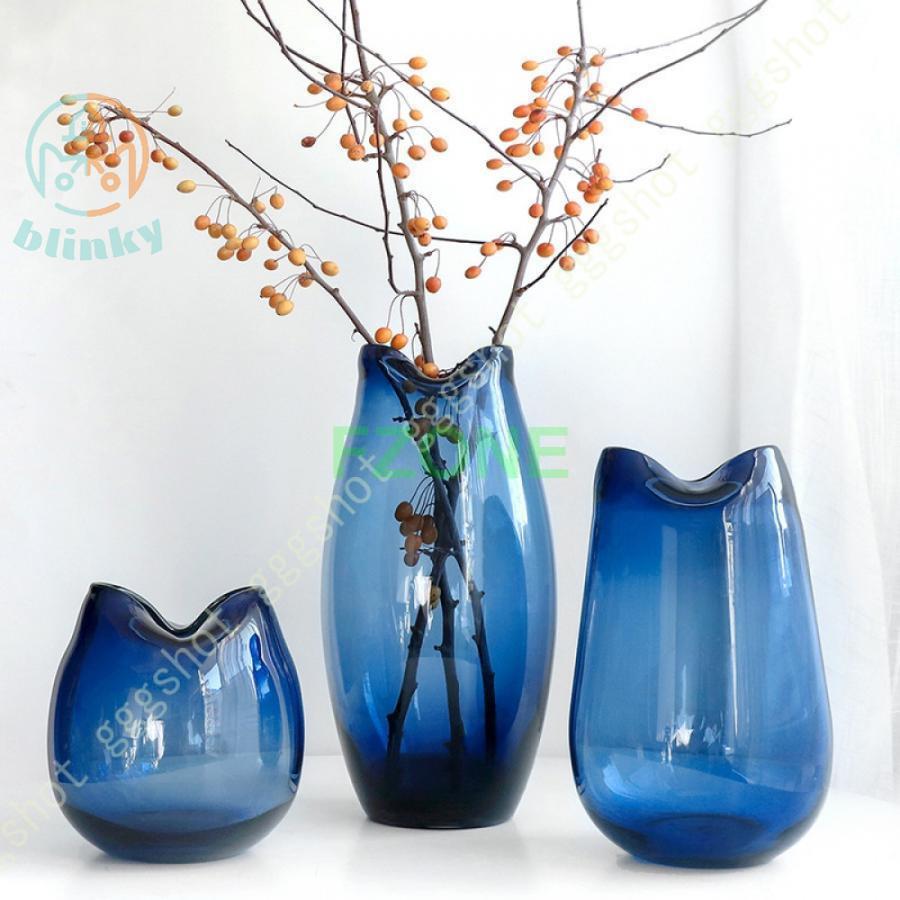 花瓶 大きい 置き型 ガラス 円柱型 おしゃれ 大 ガラス花瓶 北欧