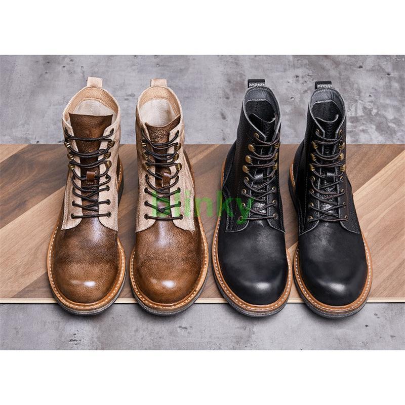 本革 メンズ 牛革 ワークブーツ トレッキングシューズ 登山靴