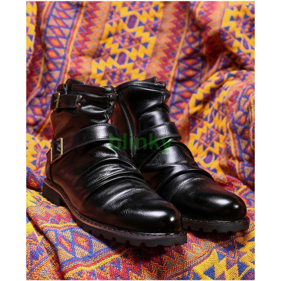 ブーツ メンズ ワークブーツ スノーブーツ ハイカット 厚底 ビジネス