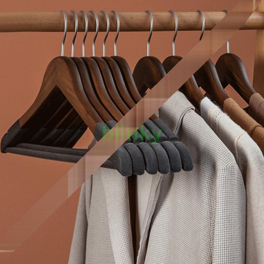 木製ハンガー 洋服ハンガー 20本組 ハンガー 木製 滑らかに仕上げた