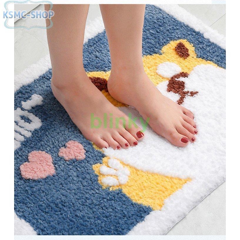 玄関マット 室内 柴犬 バスマット 滑り止めマット お風呂 マット 吸水