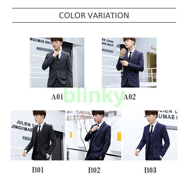 メンズスーツ スリーピース スーツ チェック柄 ボーダー柄 カジュアル