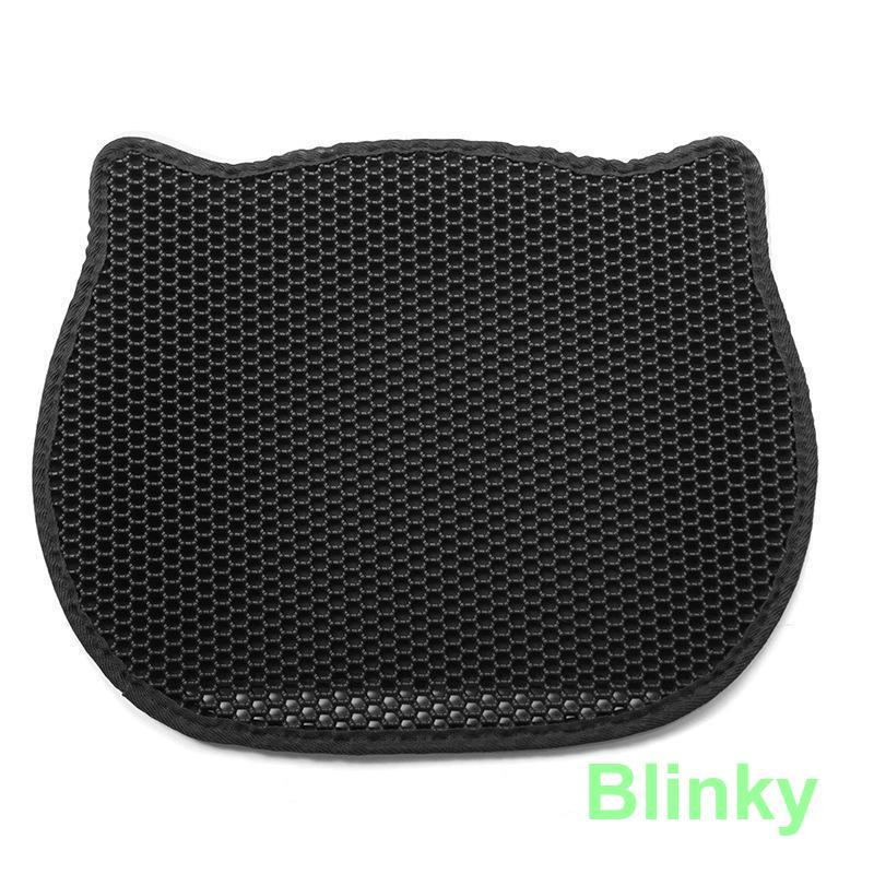 猫砂マット 砂取りマット 猫 猫型マット 飛び散り防止 丸洗い かわいい 猫型 便利 ネコ ペット 二重構造 滑り止めマット 清潔簡単 猫グッズ | ブランド登録なし | 01