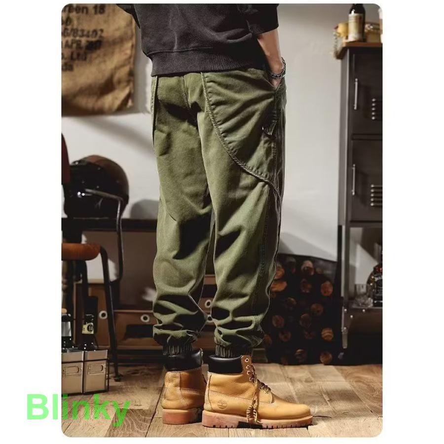 ワークパンツ メンズカーゴパンツ 美脚 ジョガーパンツ ファション