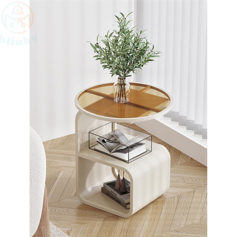 円形ガラスサイドテーブル サイドテーブル テーブル ガラステーブル ガラスサイドテーブル LGT-ST