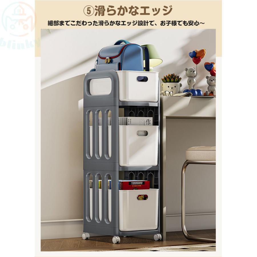 収納ワゴン キッチンワゴン ワゴン スリム おもちゃ収納 書類収納 収納