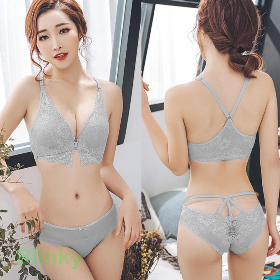 フロントホック ブラショーツセット レディース レース 下着