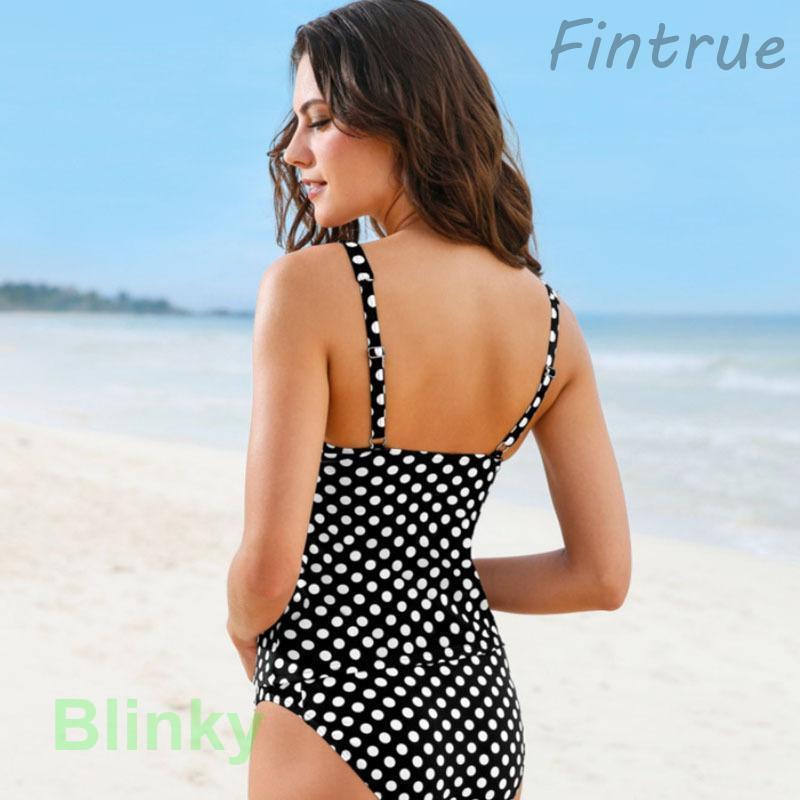 水着レディース ポルカドット タンキニ Vネック 水玉 ハイウエスト セパレート セット タンクスーツ ショートパンツ ビキニ 体型カバー 大きいサイズお洒落 | ブランド登録なし | 07