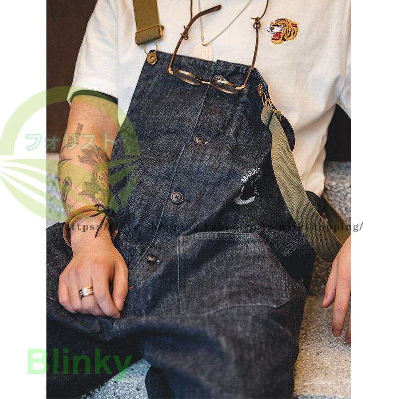 デニム&ダンガリー サロペット オーバーオール 160 ワッペン