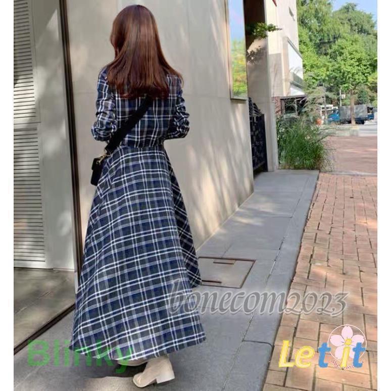 シャツワンピース レディース春秋 チェックワンピース きれいめ