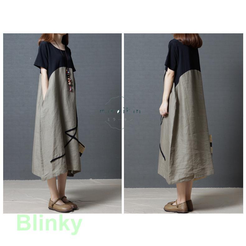 ワンピース ミモレ丈 夏 半袖 低身長 uネック フォーマル 40代 30代 50