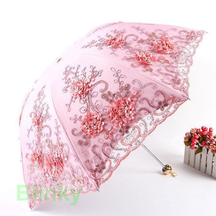 刺繍日傘 雨傘 レース 日傘 折りたたみ傘 UPF50+ レディース おしゃれ