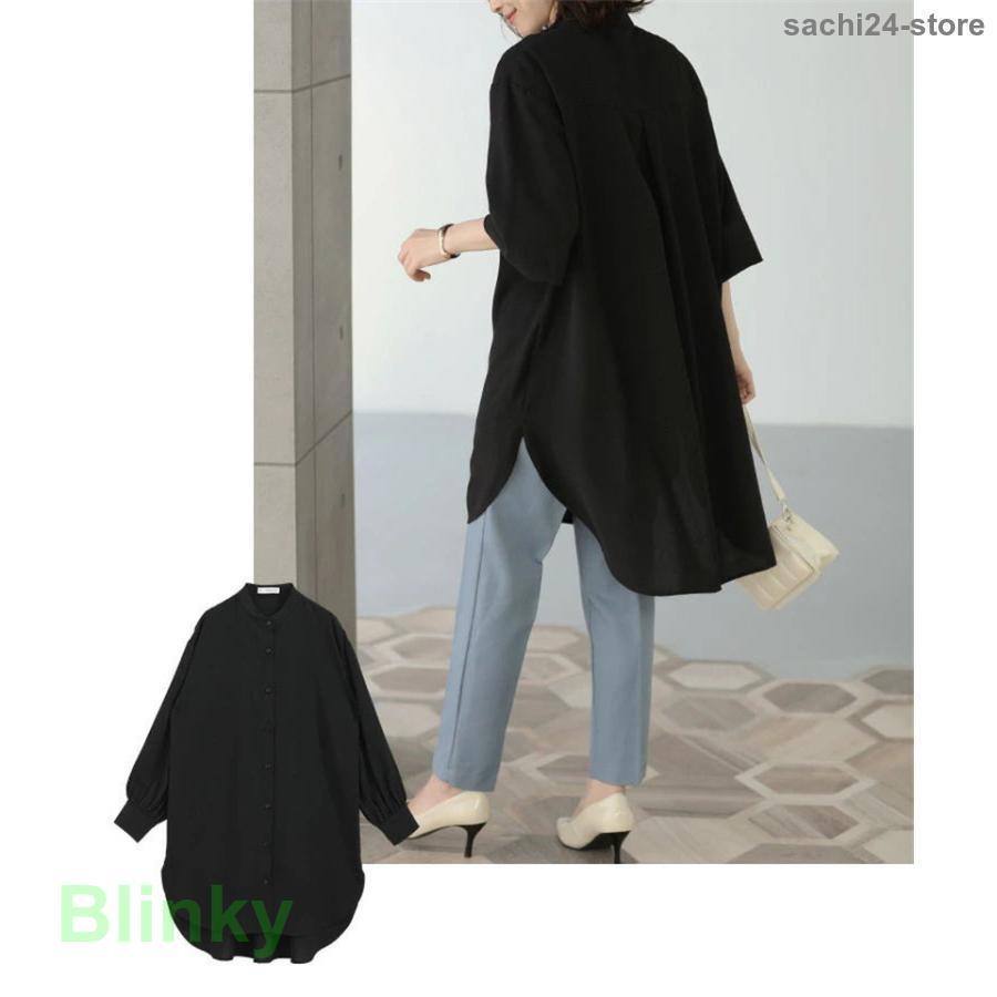 シャツ ブラウス レディース 日焼けとめ ワイシャツ 体型カバー ロングシャツワンピース 長袖 夏 とろみ 通勤 着痩せ ス シャツ ブラウス レディース 日焼けとめ ワイシャツ 体型カバー
