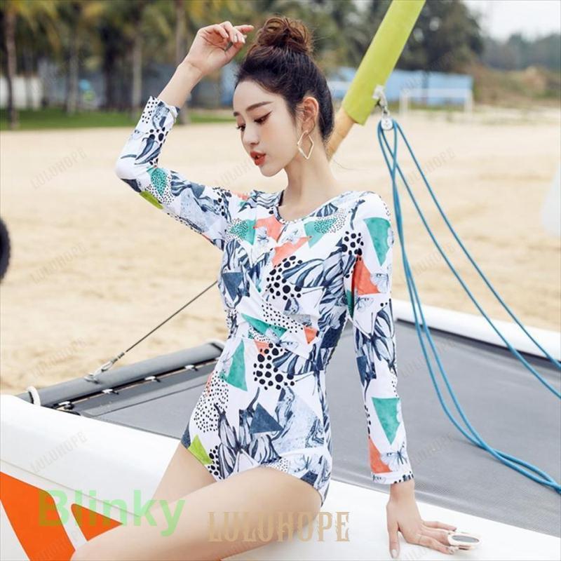 Seea 新品未使用　長袖ワンピース水着 SEA DRESS 水着 バックオープン長袖シンプルワンピース/水着