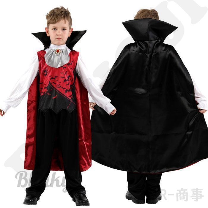 【国内発送・関税込】ハロウィン★恐ろしいヴァンパイア ハロウィン 衣装 子供 男の子 吸血鬼 バンパイア コウモリ