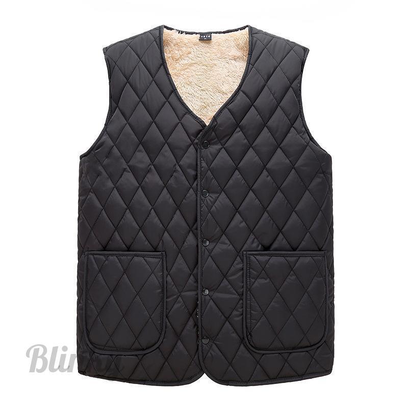 中綿ベスト メンズ ダウンベスト 裏ボア 裏起毛 チョッキ インナー