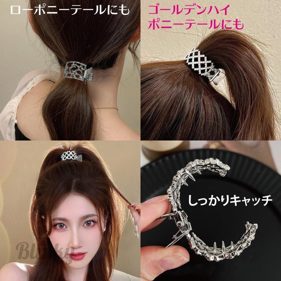 ポニーテールクリップ 3種類セット バナナクリップ 髪止め ヘア 