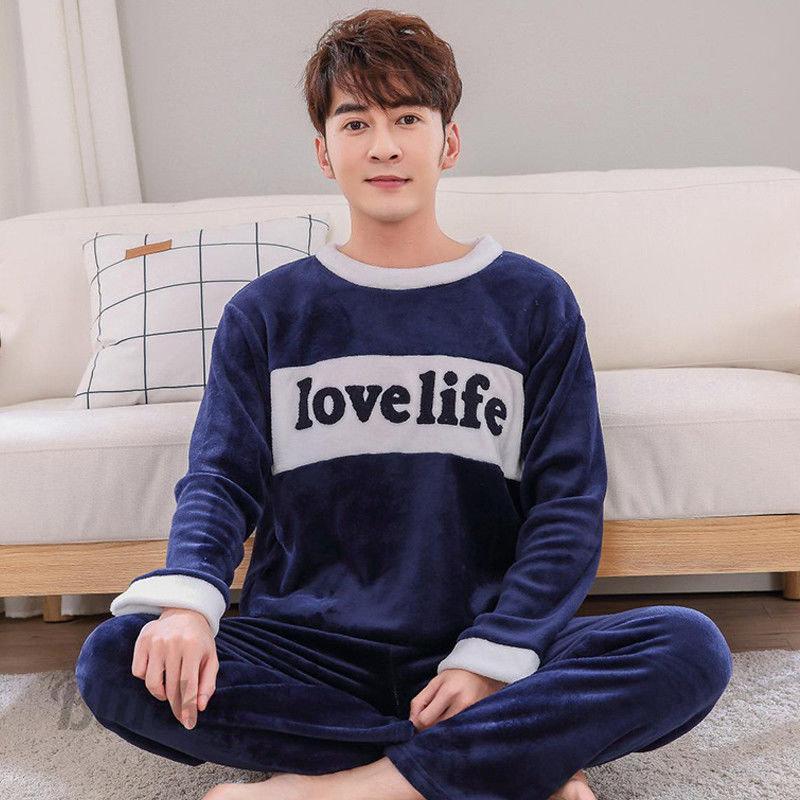 快眠 紳士 吸汗 通気 長袖 パジャマ メンズ 冬 暖かい ルームウェア
