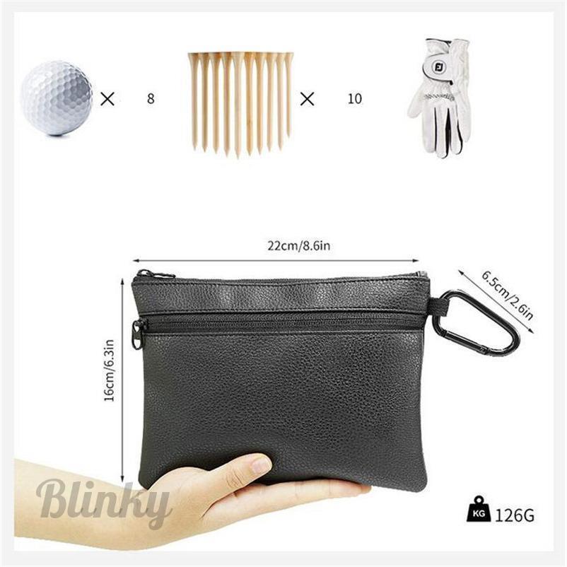 ゴルフボールケース　10個セット　カラーいろいろ ゴルフボールケース ゴルフポーチ ボールポーチ 8個収納 ティー