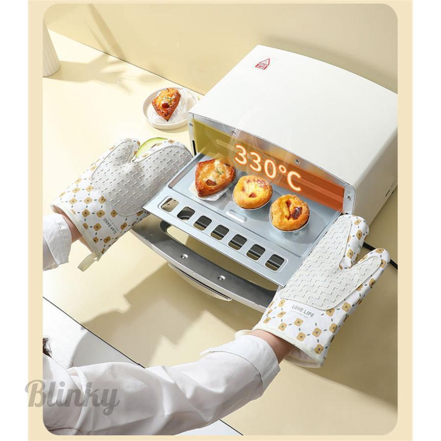 エルメス　キッチングローブ　コットンミトン「タンブール」柄　新品未使用 エルメス キッチングローブ コットンミトン「タンブール」柄