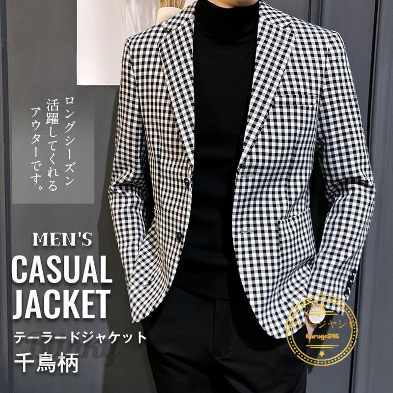 ジャケット メンズ カジュアル 千鳥柄 ビジネススーツ アウター ジャケット メンズ カジュアル 千鳥柄 ビジネススーツ アウター