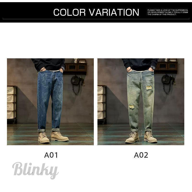 カーゴパンツ デニム ジーンズ メンズ ユーズド ゆったり アメカジ