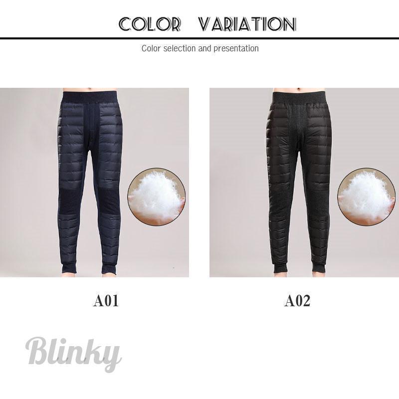 ダウンパンツ メンズ 中綿パンツ 秋 冬 ダックダウン入り 暖かい 防寒