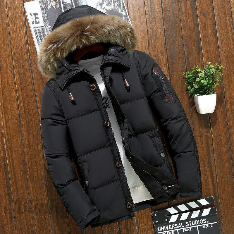 ダウンジャケット メンズ アウター フード付 マウンテンパーカー