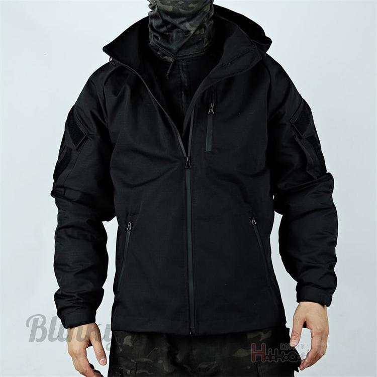 【未使用】タクティカルジャケット　ウィンドブレーカー　黒　XL アウトドア タクティカルジャケット メンズ ウインドブレーカー 上 フード