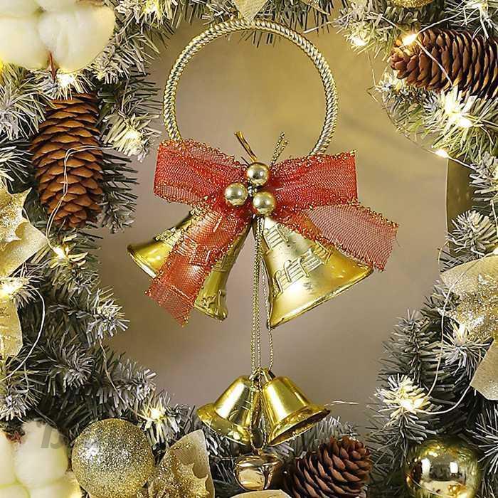 クリスマスリース 玄関 LED付き 花輪 ドライ リース ドライフラワー