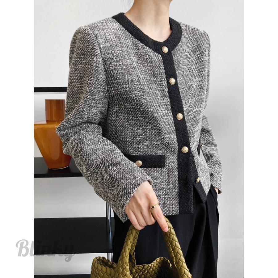 スーツジャケット レディース フォーマル ツイード スーツ