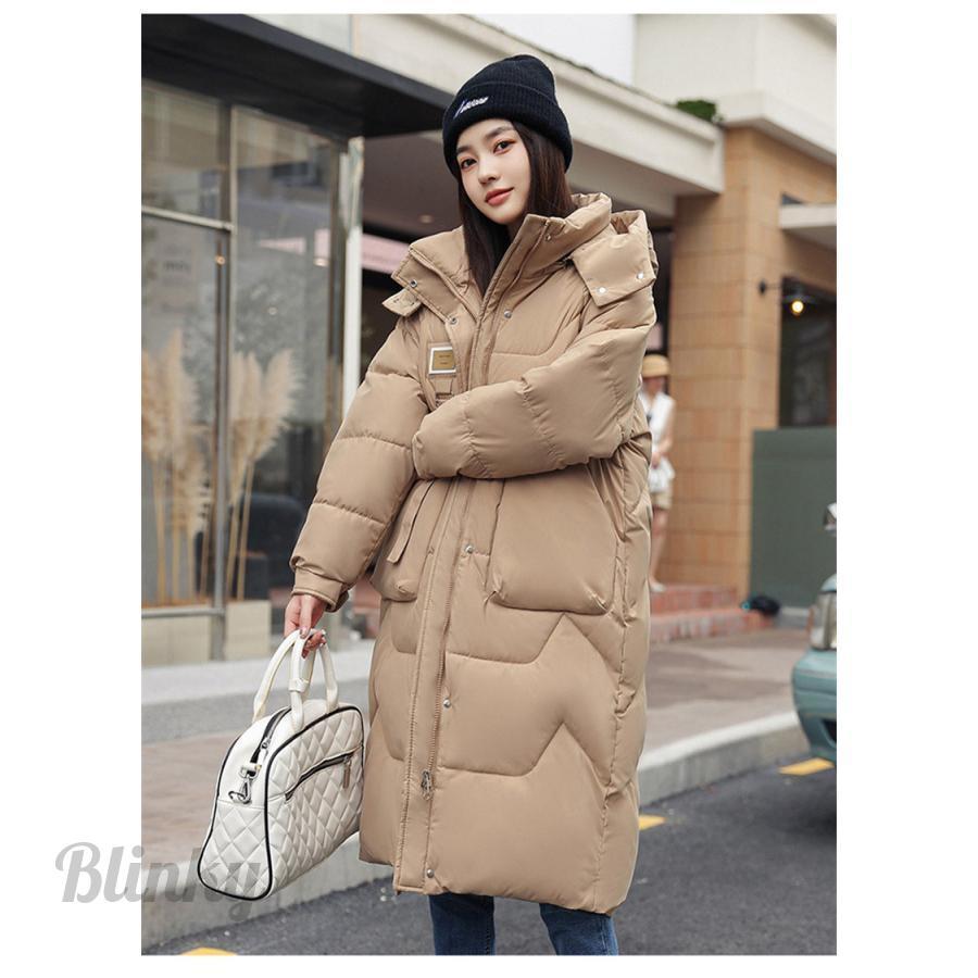 中綿コート レディース フード付き 防寒コート ハイネック ロング