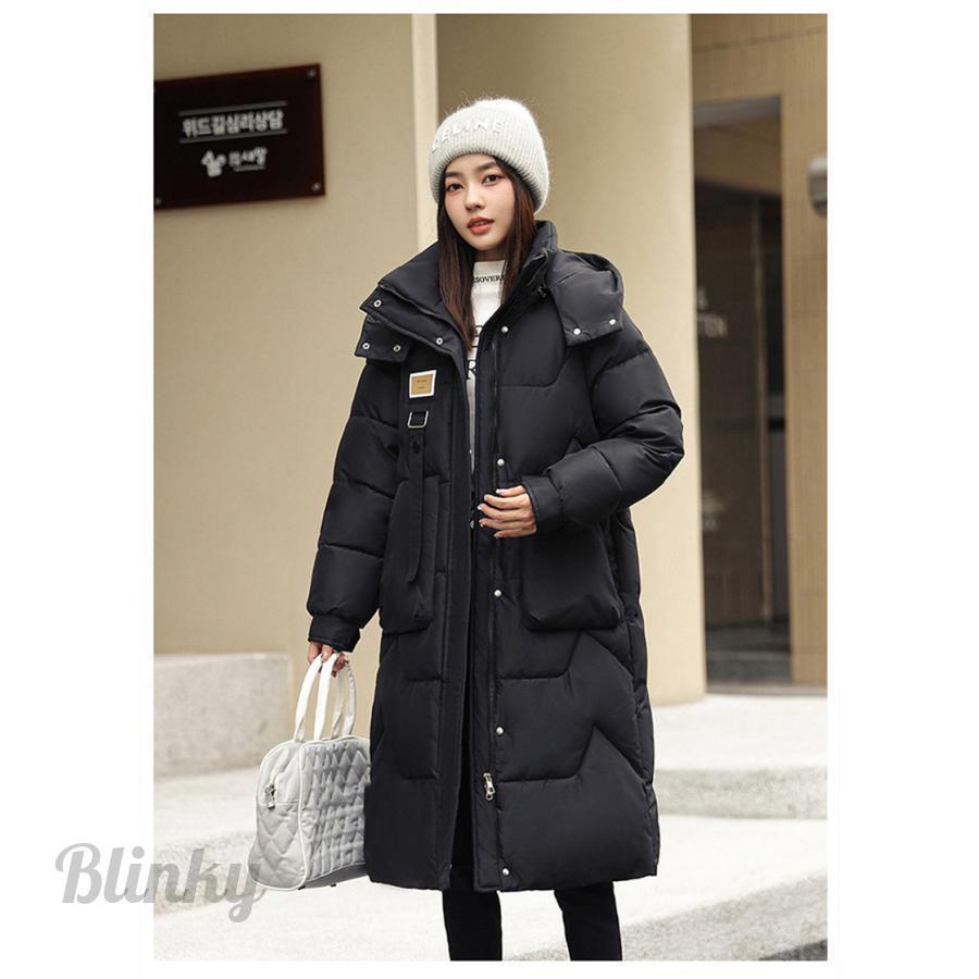 中綿コート レディース フード付き 防寒コート ハイネック ロング