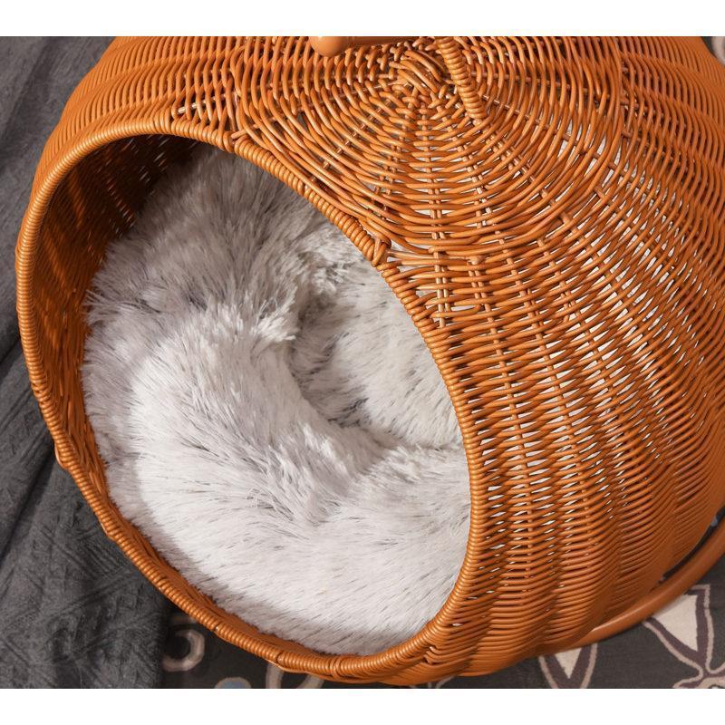 吊り下げ猫ベッド 猫ハンギング ハウス ドーム型 キャットハウス 不二貿易（Fuji Boeki） ペットベッド ハンギングチェア ペット用