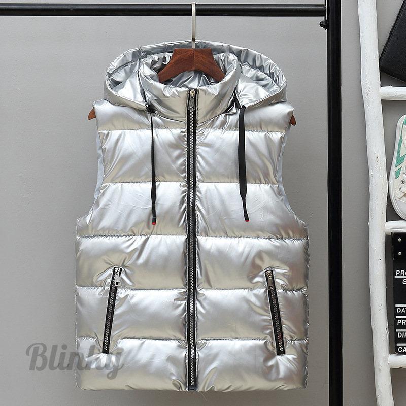 ダウンベスト メンズ 暖かい 中綿入り フード付 ジャケット 防寒
