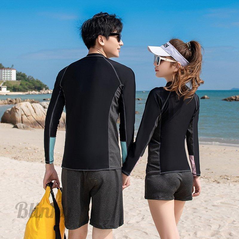 水着セット フィットネス レディース メンズ ペアルック セパレート