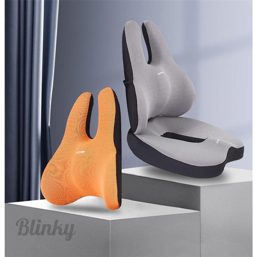 複数あり デスクチェア　背もたれサポートクッション付き ランバーサポート クッション 背もたれ デスクワーク 姿勢矯正