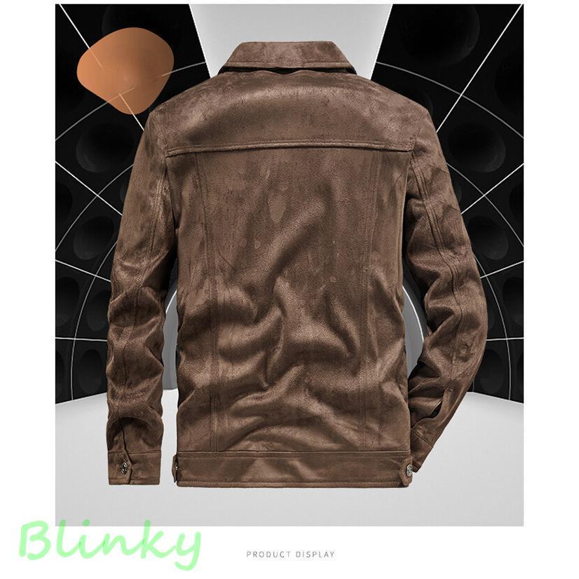 メンズ スエードジャケット ビンテージ ゆったり カジュアル