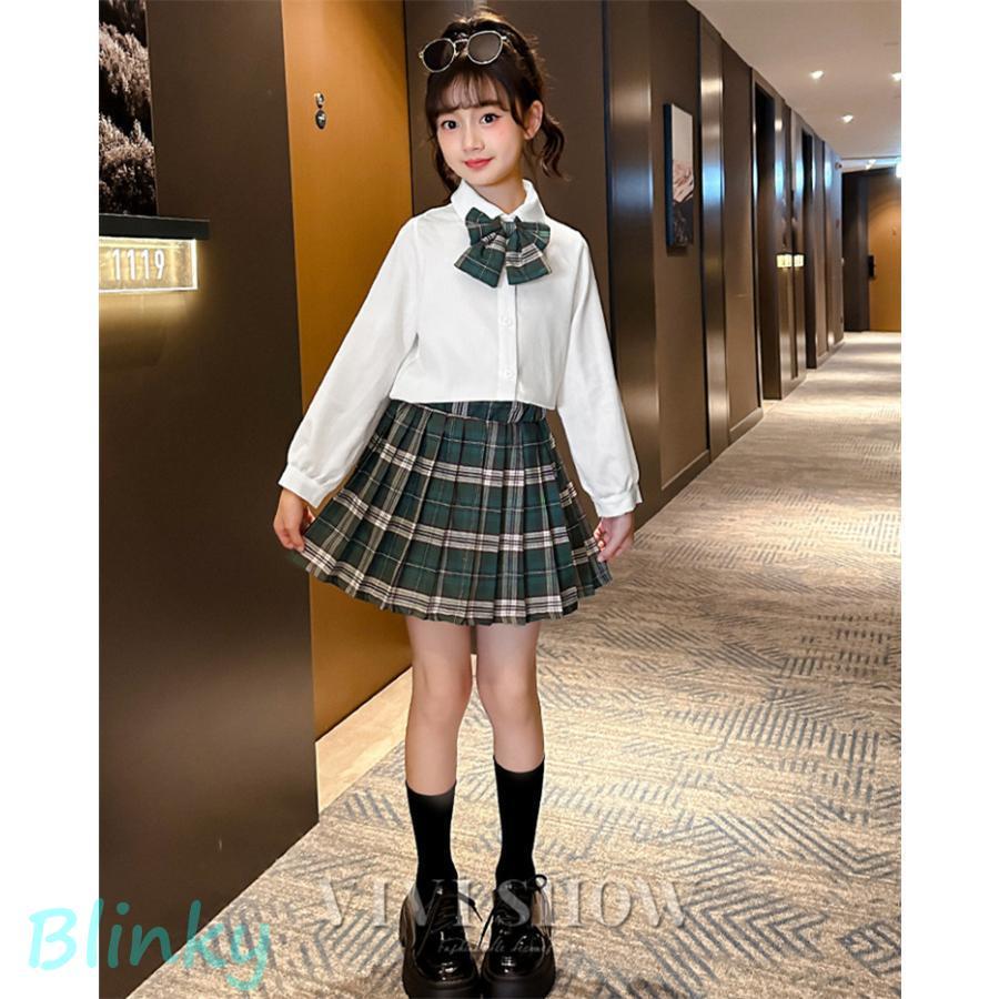入学式 スーツ 女の子 キッズ フォーマル チェック柄 カーディガン セットアップ おしゃれ トップス スカート 卒園式 子供 上下セット 幼稚園 小学生の画像