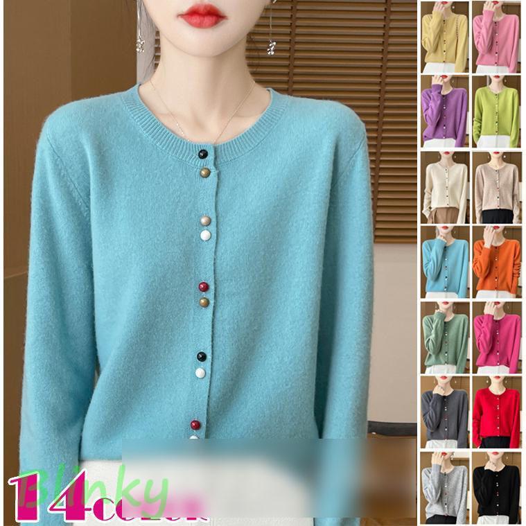 カーディガン 秋 レディース オフィスカーディガン オフィス UVケア オフィス 丸首 クルーネック 長袖 無地 シンプル ボタン ベーシック 送料無料 丸首カーディガン レディース 秋冬 長袖 ニット 事務服 クルーネック
