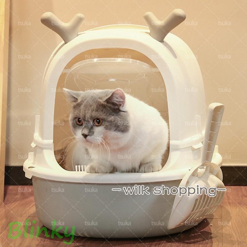 ブランド登録なし - 猫幼児用便器 好いたらしい学生寄宿舎型 猫砂の飛び散り押しとどめる 格好のいい 悪臭い押しとどめる 抗菌 大型 シャヴェル付き添い人 臭い打つ手 格好のいい 納める つつみ隠し 猫 幼児用便器 格好のいい 飛び散らない