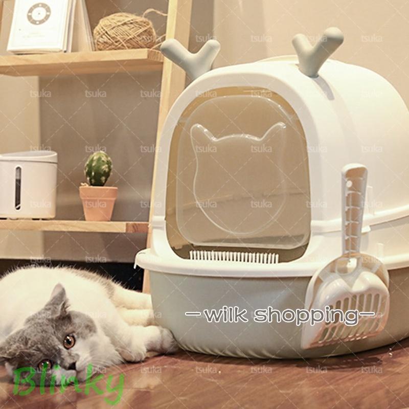 ブランド登録なし - 猫幼児用便器 好いたらしい学生寄宿舎型 猫砂の飛び散り押しとどめる 格好のいい 悪臭い押しとどめる 抗菌 大型 シャヴェル付き添い人 臭い打つ手 格好のいい 納める つつみ隠し 猫 幼児用便器 格好のいい 飛び散らない